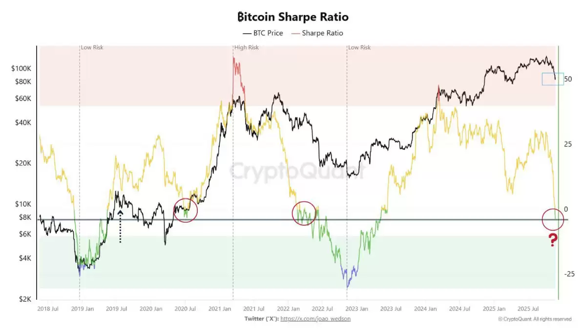 BTC夏普近零，Hayes警告风险失衡