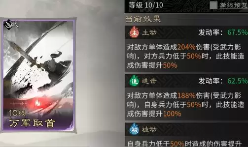 《三国：天下归心》背水断桥队成员推荐