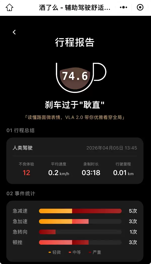 名字太逗了！小鹏智驾舒适度评测软件洒了么正式上线