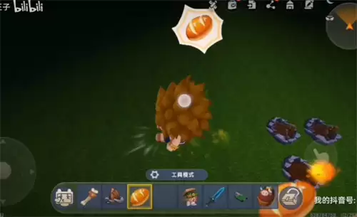 迷你世界怎么让野人拿弓箭