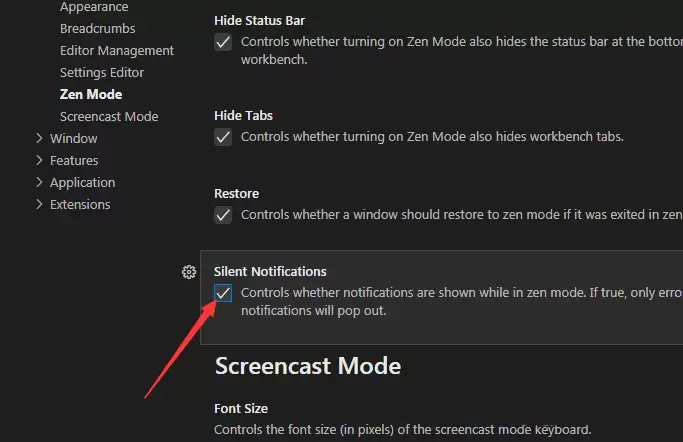 Visual Studio Code无声通知怎么设置