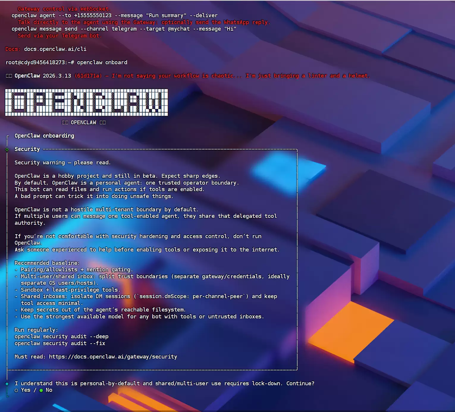 OpenClaw初始化配置界面