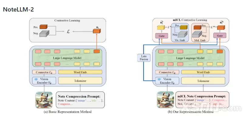 NoteLLM-2多模态输入与学习机制
