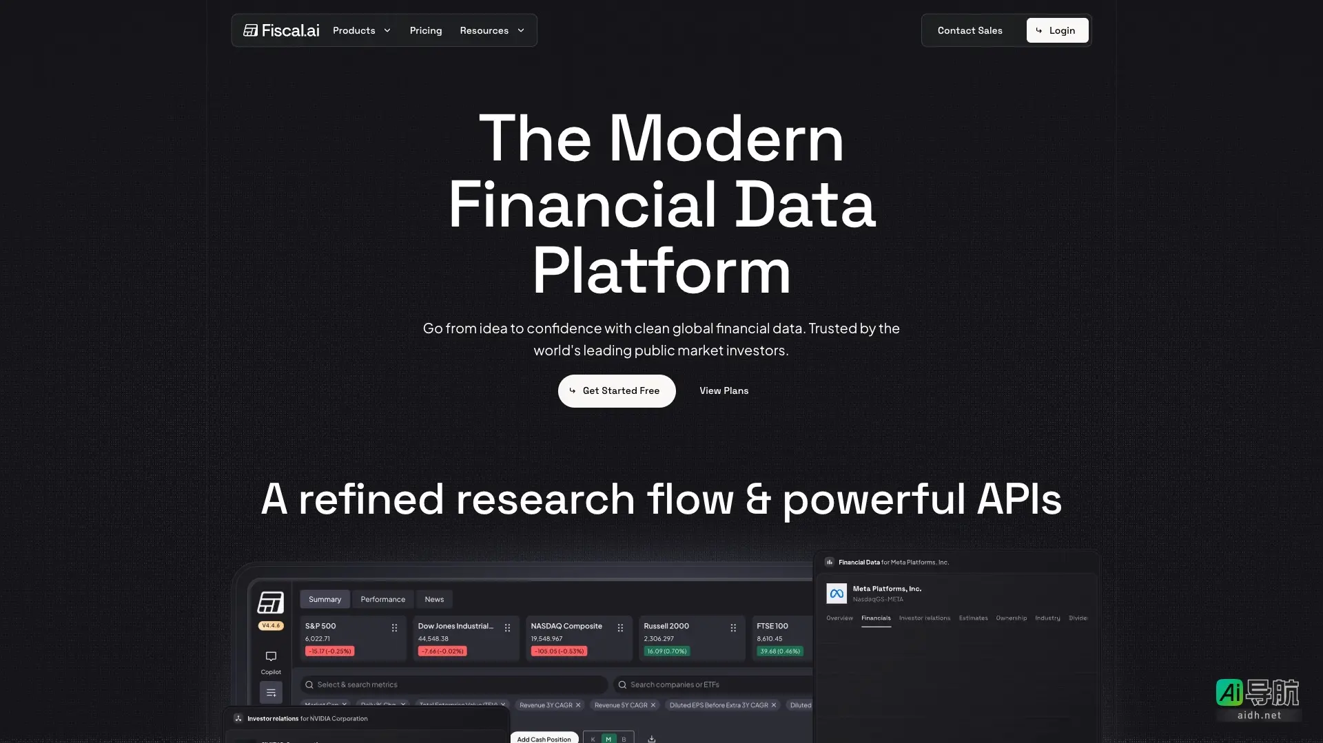 Fiscal.ai 是一个现代金融数据平台，提供精准的全球财务数据与分析，助力投资者快速决策