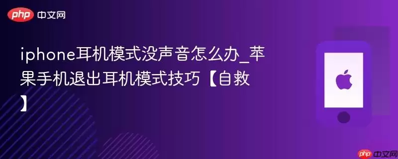 iphone耳机模式没声音怎么办_苹果手机退出耳机模式技巧【自救】