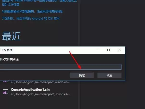 VS2017怎么使用ADLS路径
