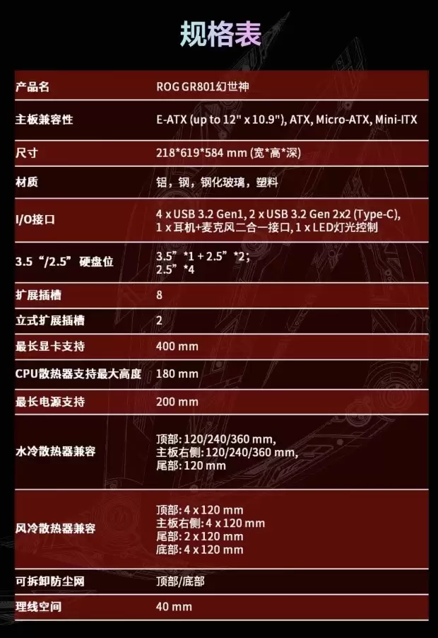 华硕 ROG 幻世神 Cronox 机箱国行首销:配备 9.2 英寸副屏,2399 元