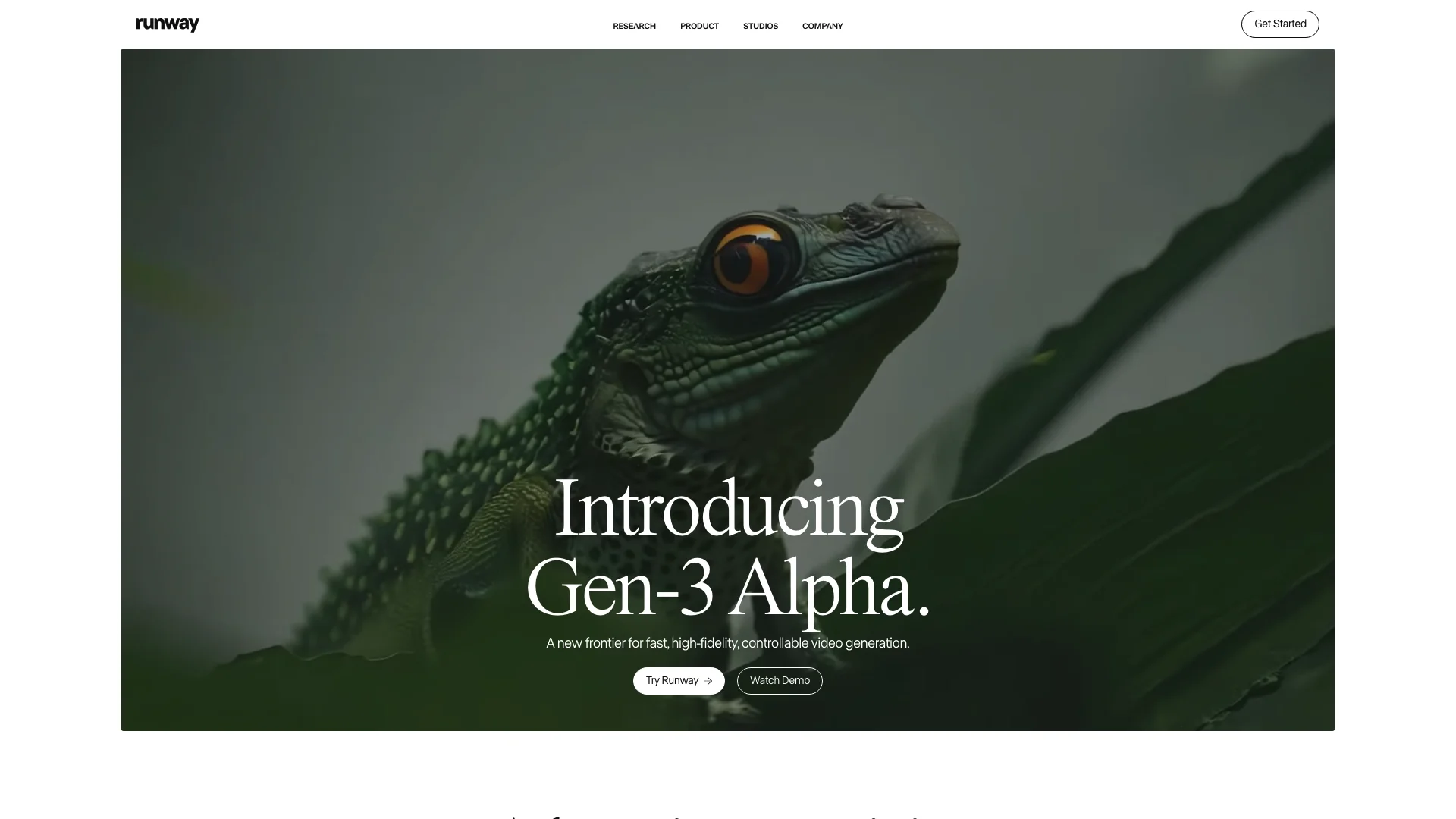 Runway-人工智能创意工具革新艺术与娱乐行业