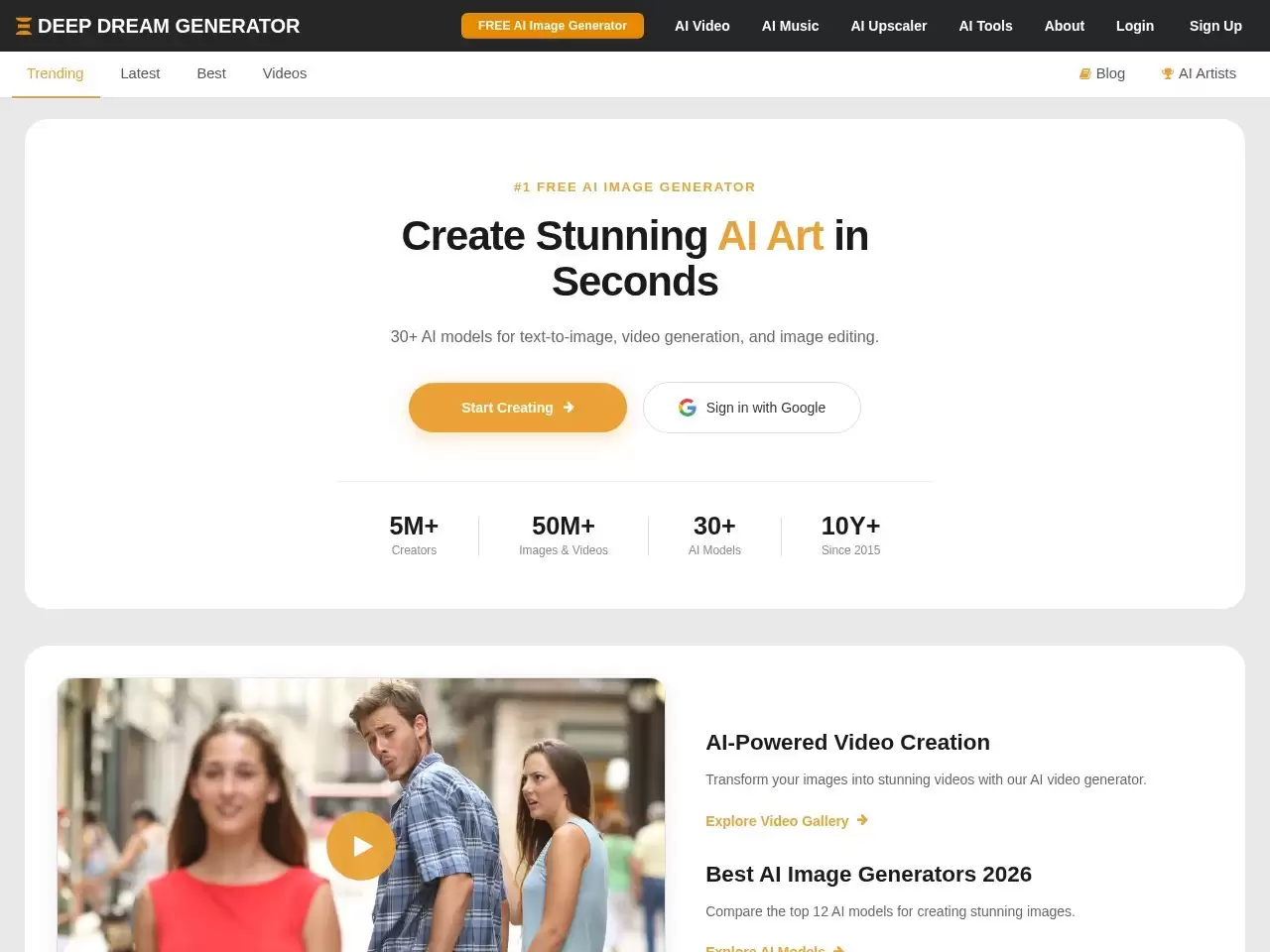 Deep Dream Generator-Deep Dream是一个由Google于2015年发布的算法