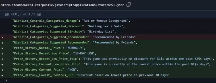 告别第三方查价！Steam或将内置30天价格历史功能