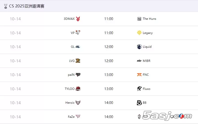 2025年CAC 10月14日上海开战！100万美金奖金池引爆CS2圈，Liquid/FaZe新阵容首秀，TYLOO主场争冠！
