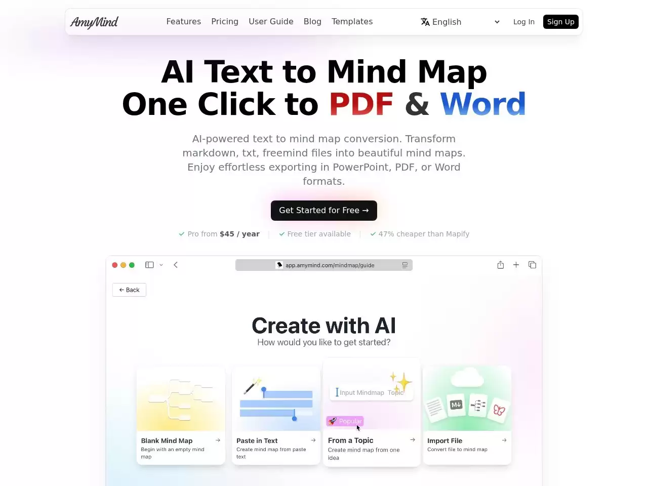 AmyMind-AmyMind是一个功能强大的在线思维导图和画板工具