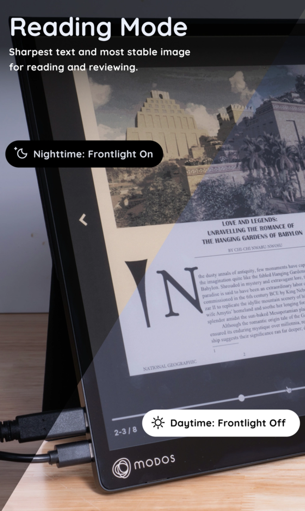 海外厂商 Modos 推出 Flow 墨水屏显示器：13.3 英寸 3.2K E-Ink 面板，支持手写笔、60Hz 刷新率