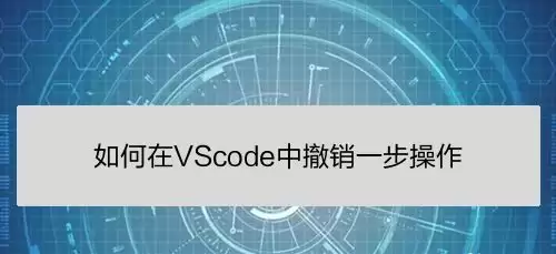 vscode撤销上一步操作怎么用