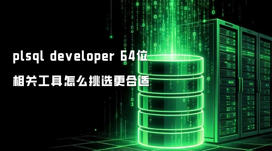 plsql developer 64位 相关工具怎么挑选更合适