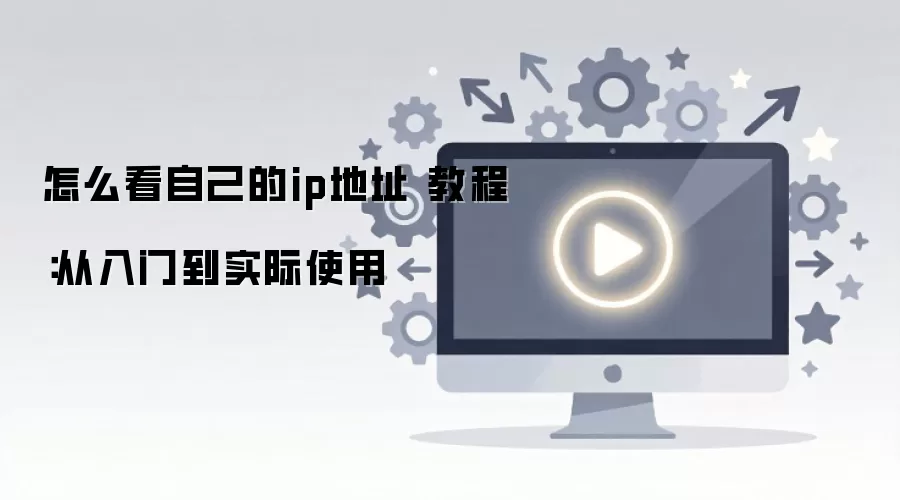 怎么看自己的ip地址 教程：从入门到实际使用