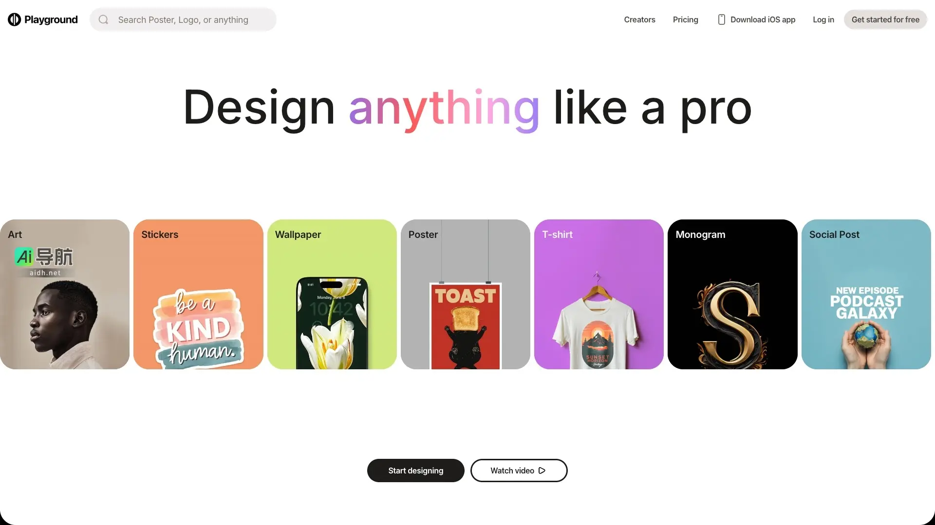 Playground 是一个让创作者轻松设计各种视觉作品的在线平台