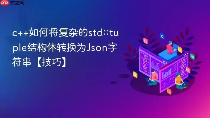 c++如何将复杂的std::tuple结构体转换为Json字符串【技巧】