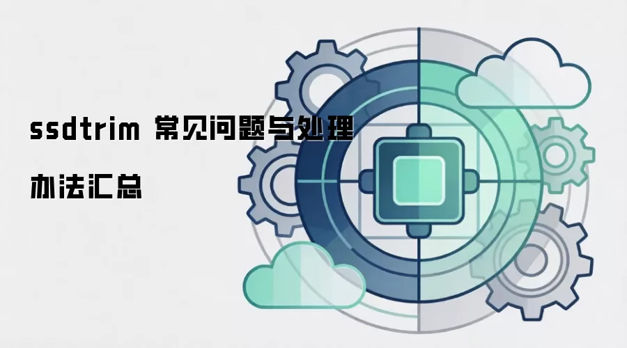 ssdtrim 常见问题与处理办法汇总