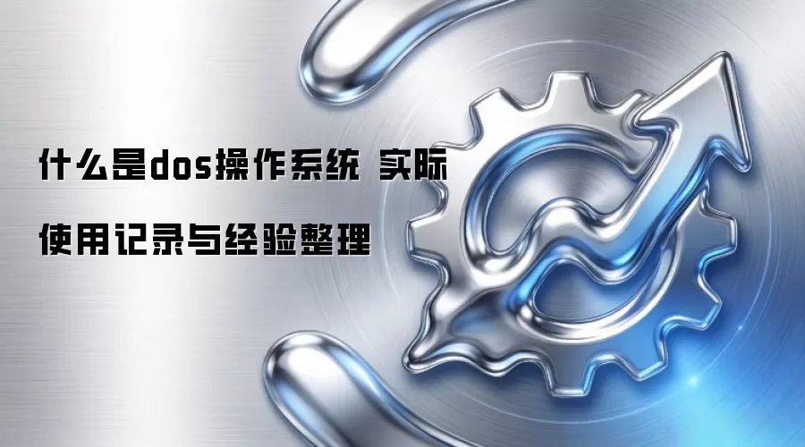 什么是dos操作系统 实际使用记录与经验整理