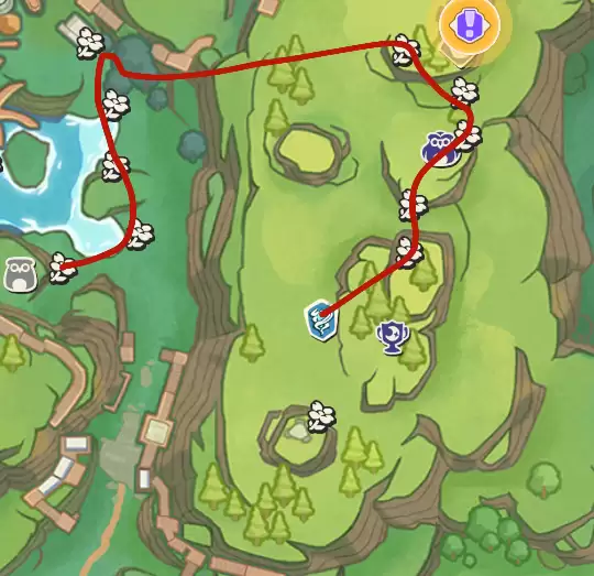 洛克王国世界风息山口全花朵采集路线