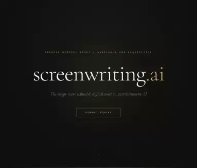 Screenwriting AI