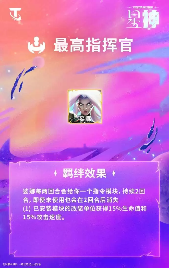 最高指挥官羁绊效果图示