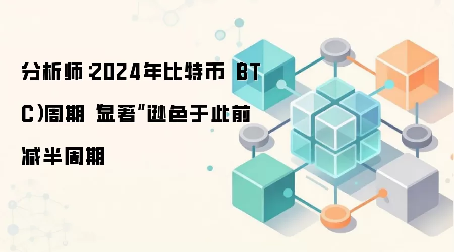 2024年比特币减半周期表现分析：涨幅与波动性为何显著逊色？