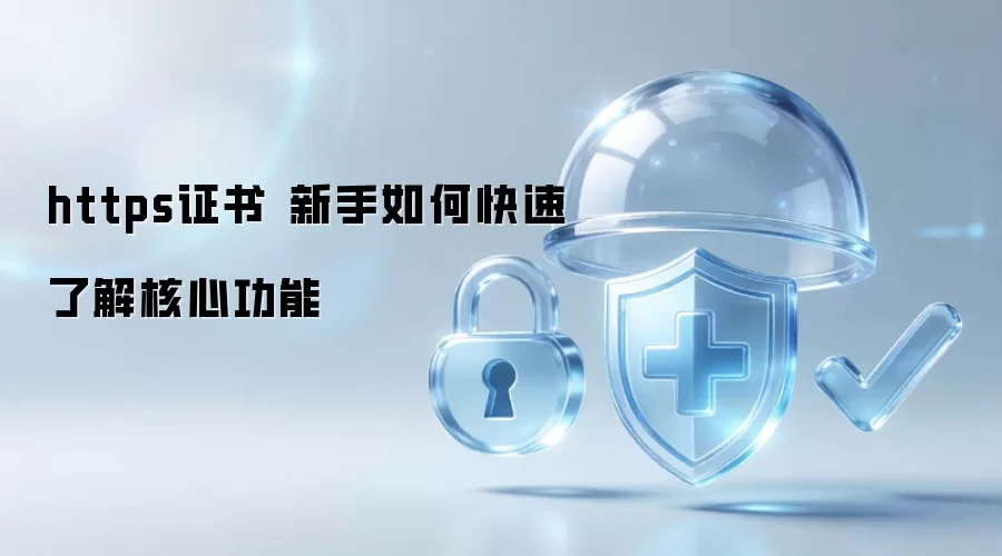 https证书 新手如何快速了解核心功能
