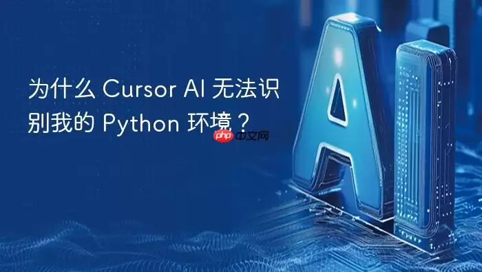 为什么 cursor ai 无法识别我的 python 环境？