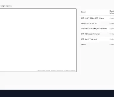 Prompt Token Counter
