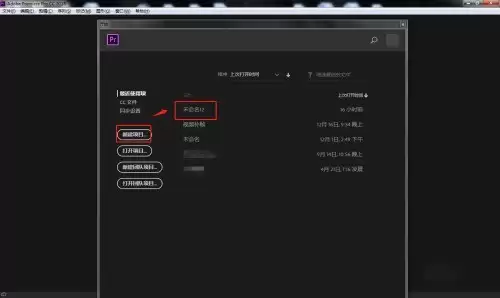 premiere怎么打开元数据窗口