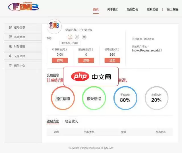 MMM金融互助系统源码