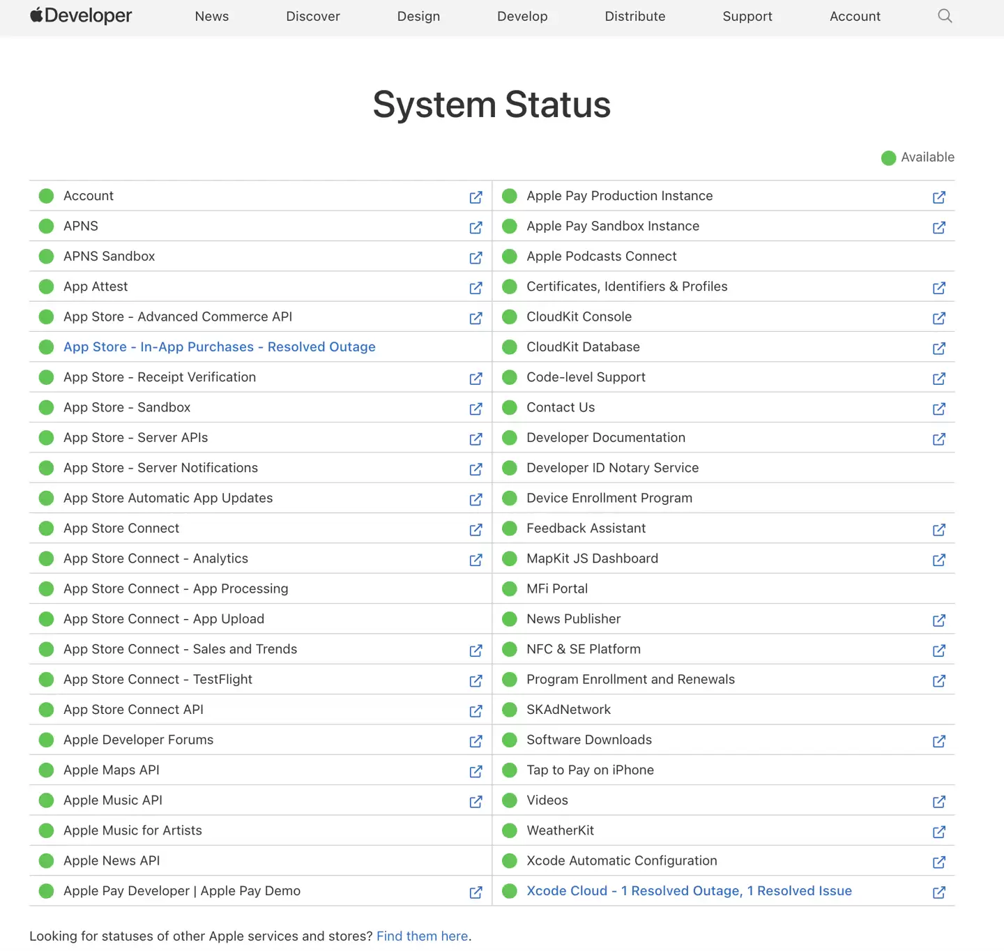 苹果 Xcode Cloud 服务宕机后现已正式恢复，开发者云端构建受阻超 21 小时