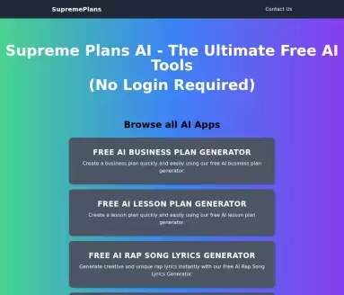 SupremePlans AI