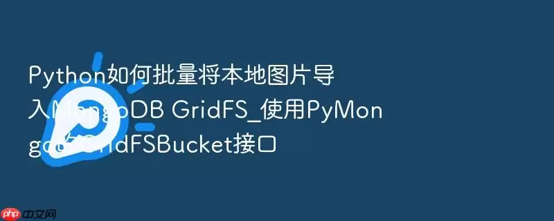 Python如何批量将本地图片导入MongoDB GridFS_使用PyMongo的GridFSBucket接口