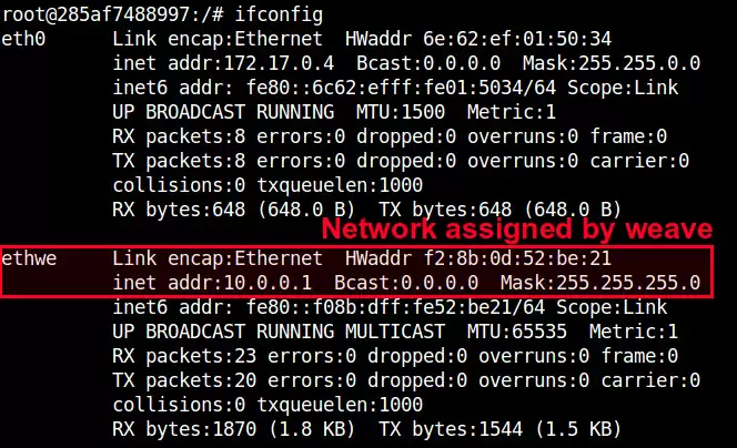 在Docker的容器之间设置网络设置网络通信的方法