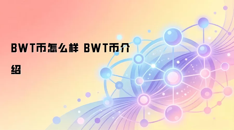 BWT币怎么样 BWT币介绍