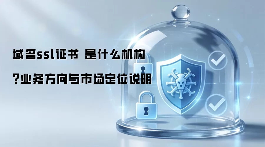 域名ssl证书 是什么机构？业务方向与市场定位说明