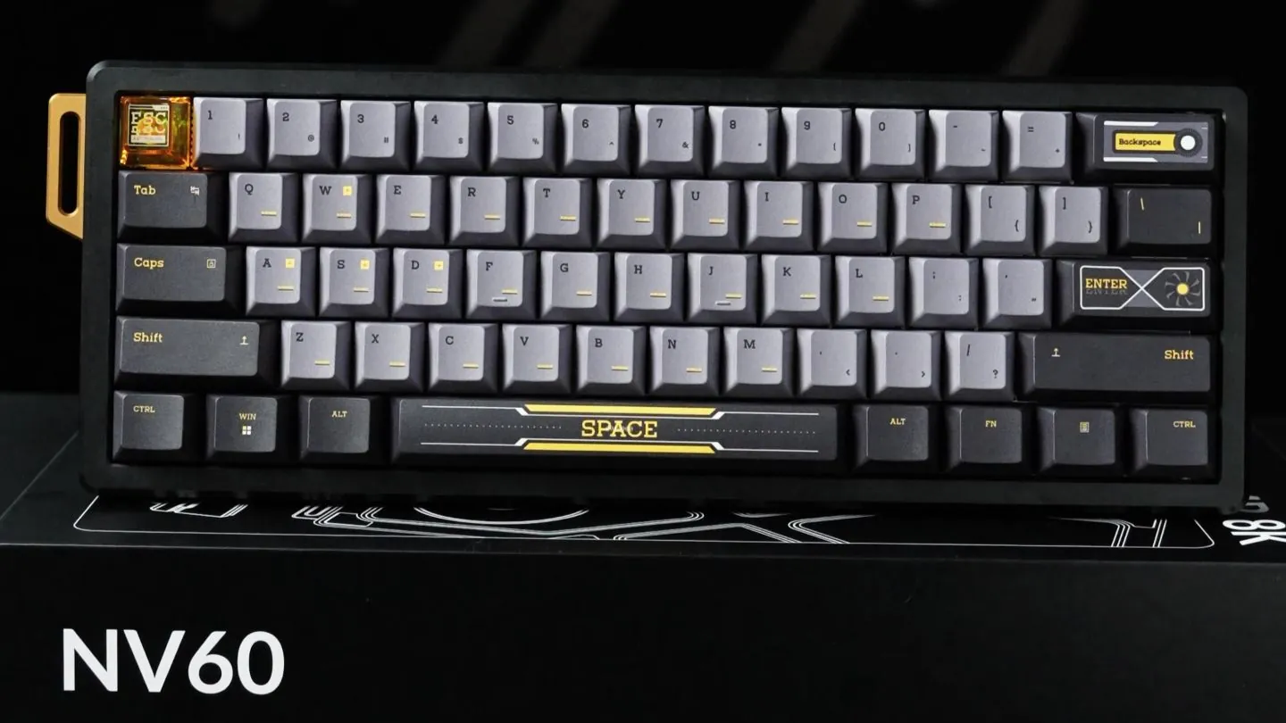 贱驴 NV60 磁轴键盘上市：显卡主题造型设计，899 元