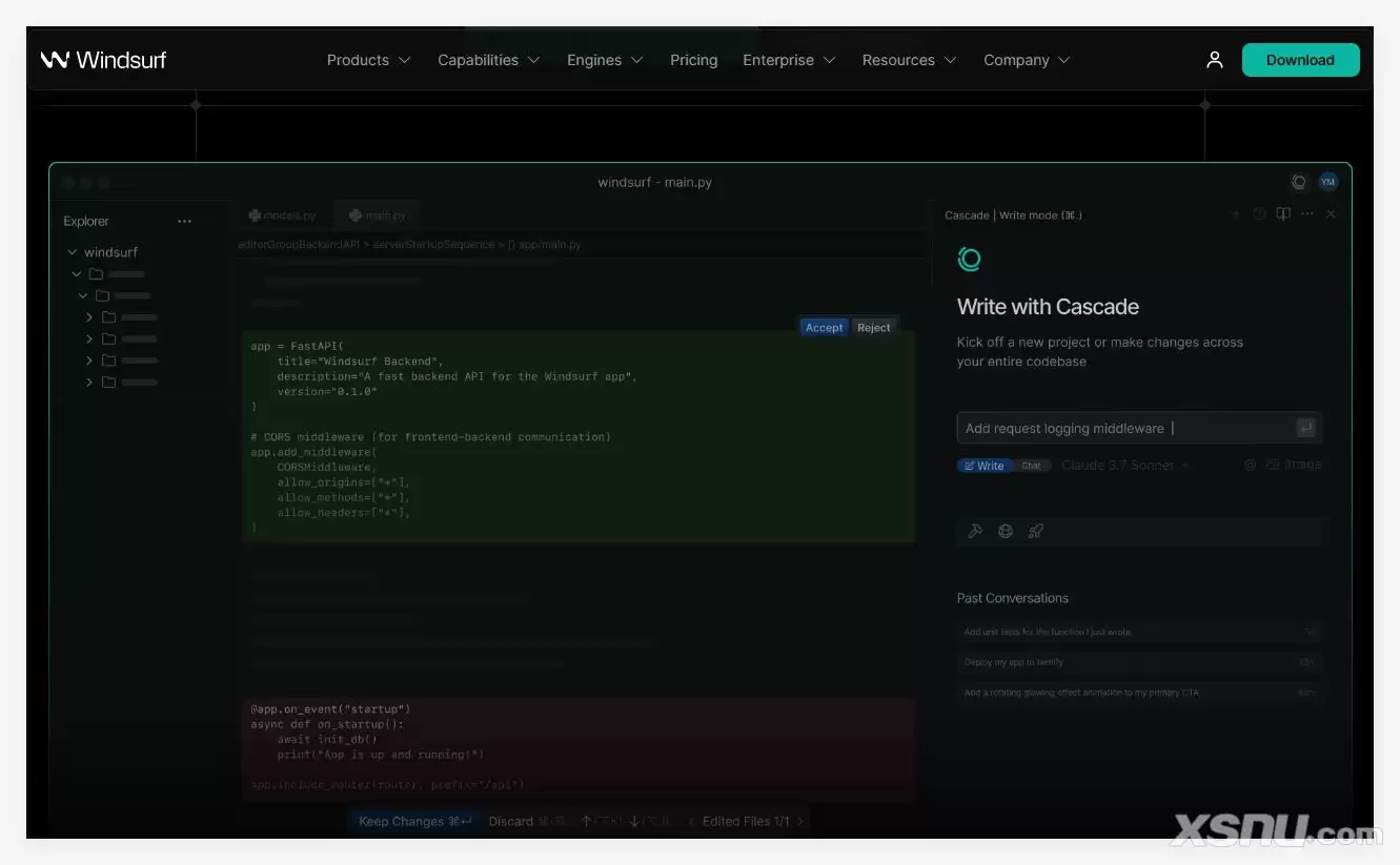 人工智能与代码概念图