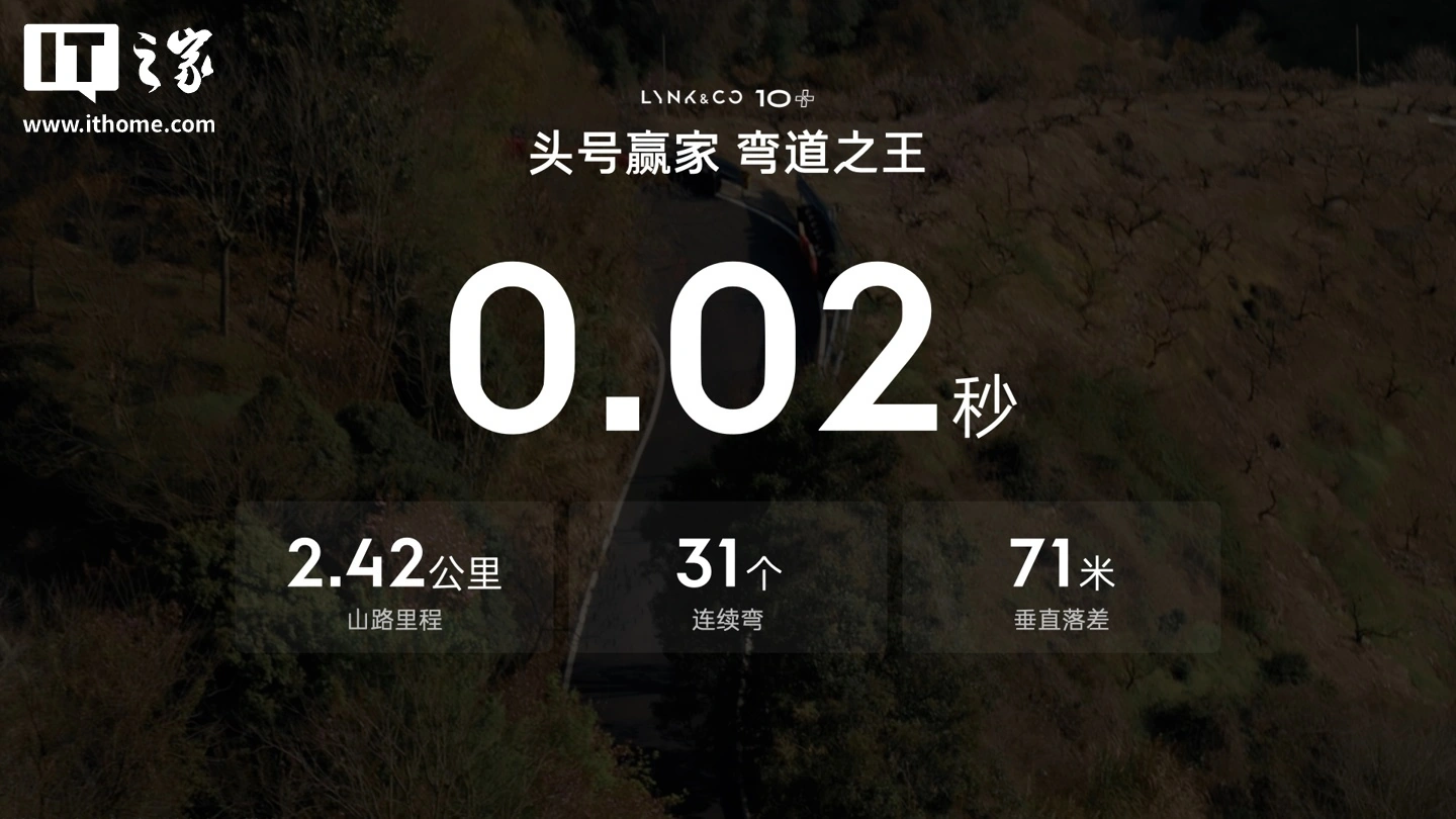 领克 10+ 汽车以 1 分 40 秒 14 成绩超越 Taycan GT，刷新亚洲山脊赛道圈速第一