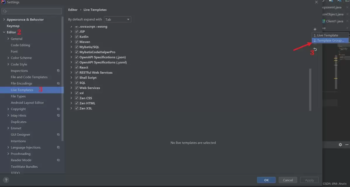IDEA为类和方法设置注解模板过程