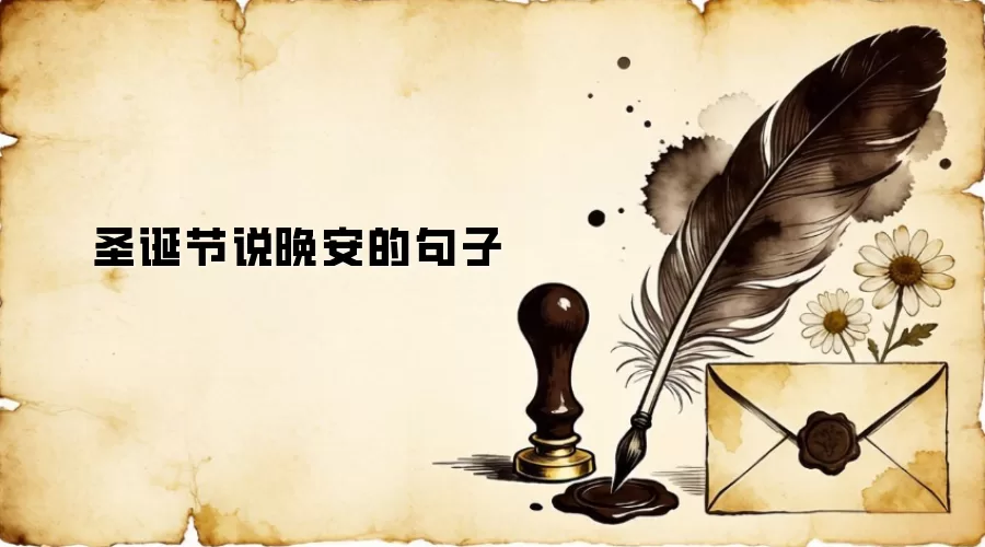 圣诞节说晚安的句子