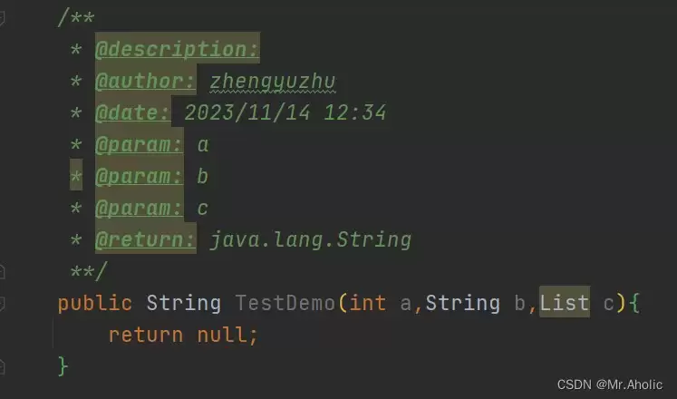 IDEA为类和方法设置注解模板过程
