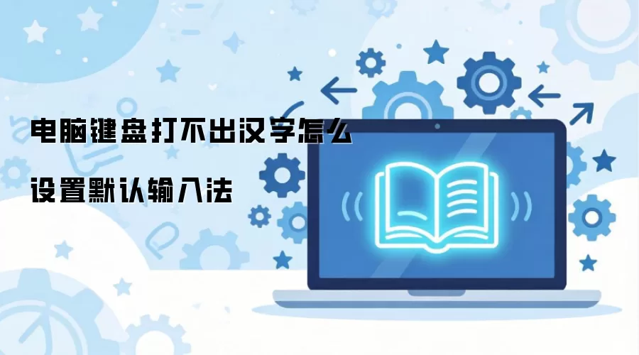 电脑键盘打不出汉字怎么设置默认输入法