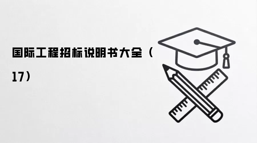 国际工程招标说明书大全（17）