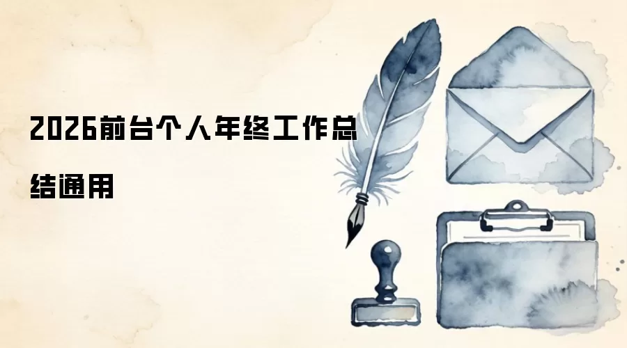 2026前台个人年终工作总结通用