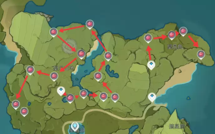 原神红色采集物在哪