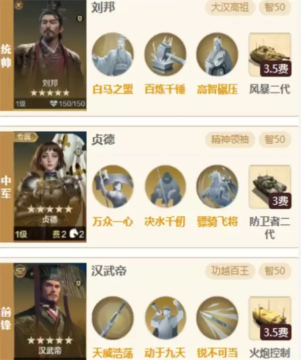 世界启元大汉双皇阵容搭配推荐